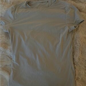 Abercrombie & Fitch White Double Lined Short Sleeve Tee